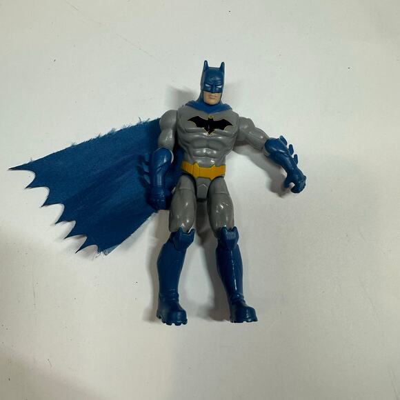 Batman Action Figure DC Comics 2001 Blue Gray Cape Posable - Picture 5 of 8